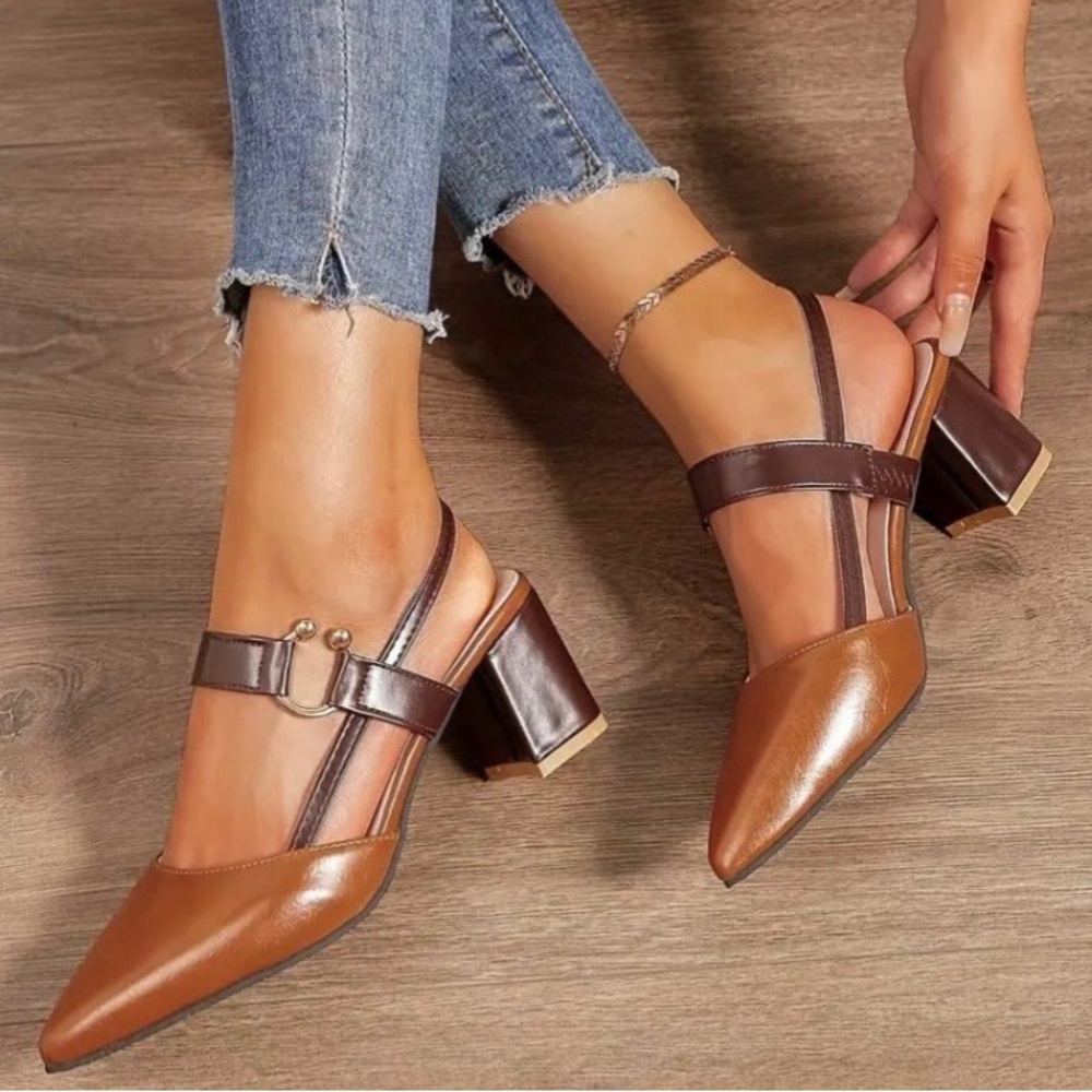 Bareroots Footwear Elegant Brown and Tan Heels